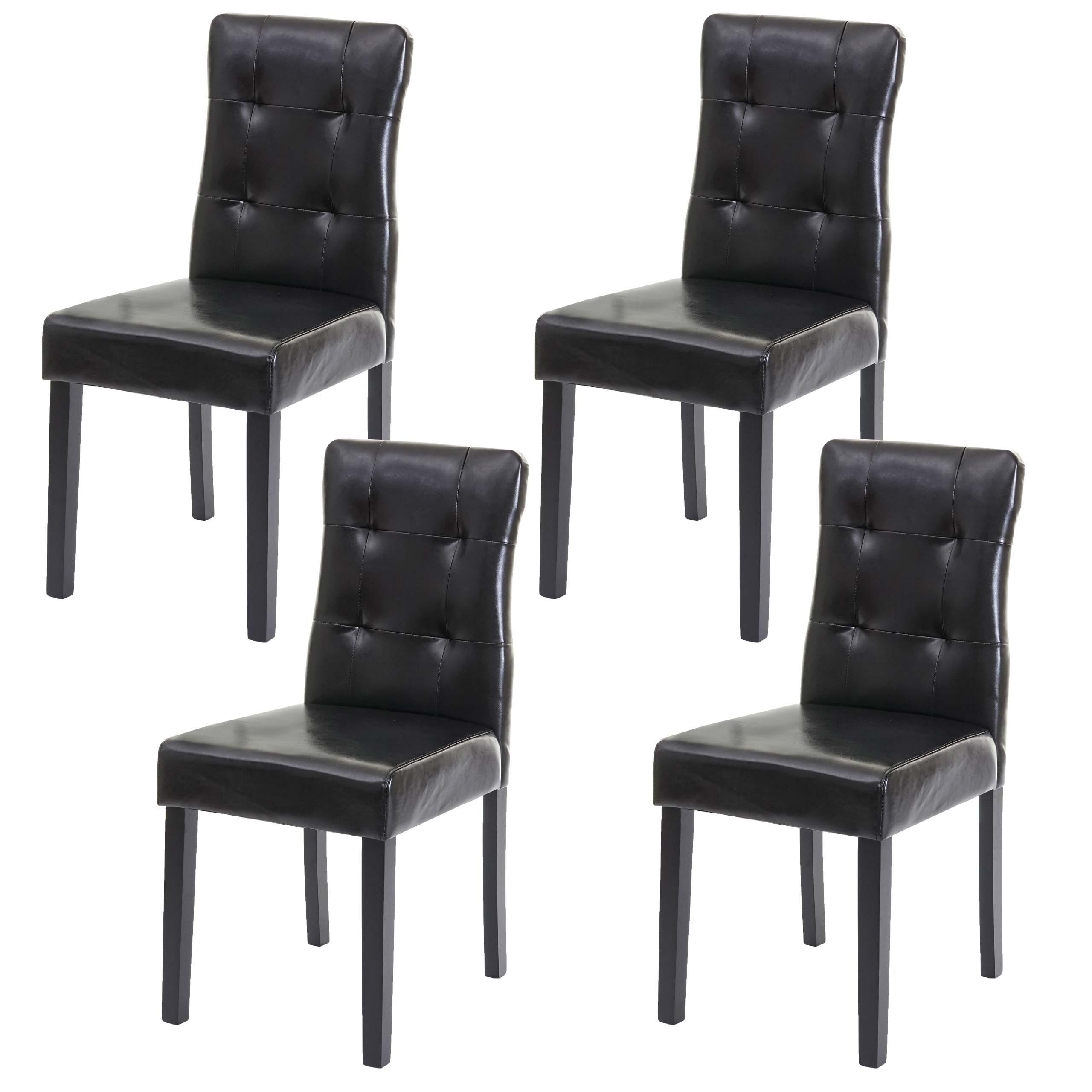 ESSZIMMERSTUHL Schwarz 4er-Set - Schwarz, Textil (41/88/55cm) - MCW