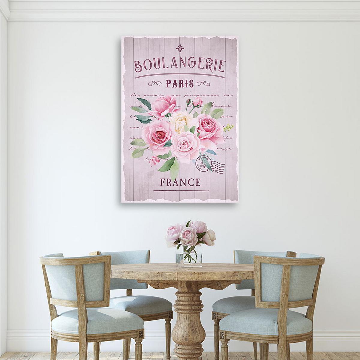 KUNSTDRUCK Rosa 70/100 cm - Pink, Textil (70/100cm) - KUNSTLOFT