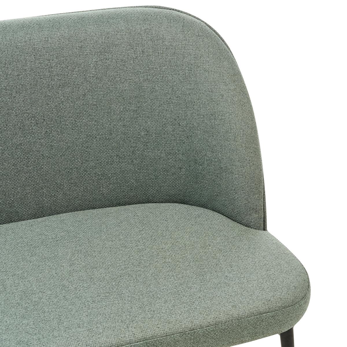 2-SITZER-KÜCHENSOFA hellgrün Osby - Schwarz/Grün, Textil (130/85/49cm) - Beliani