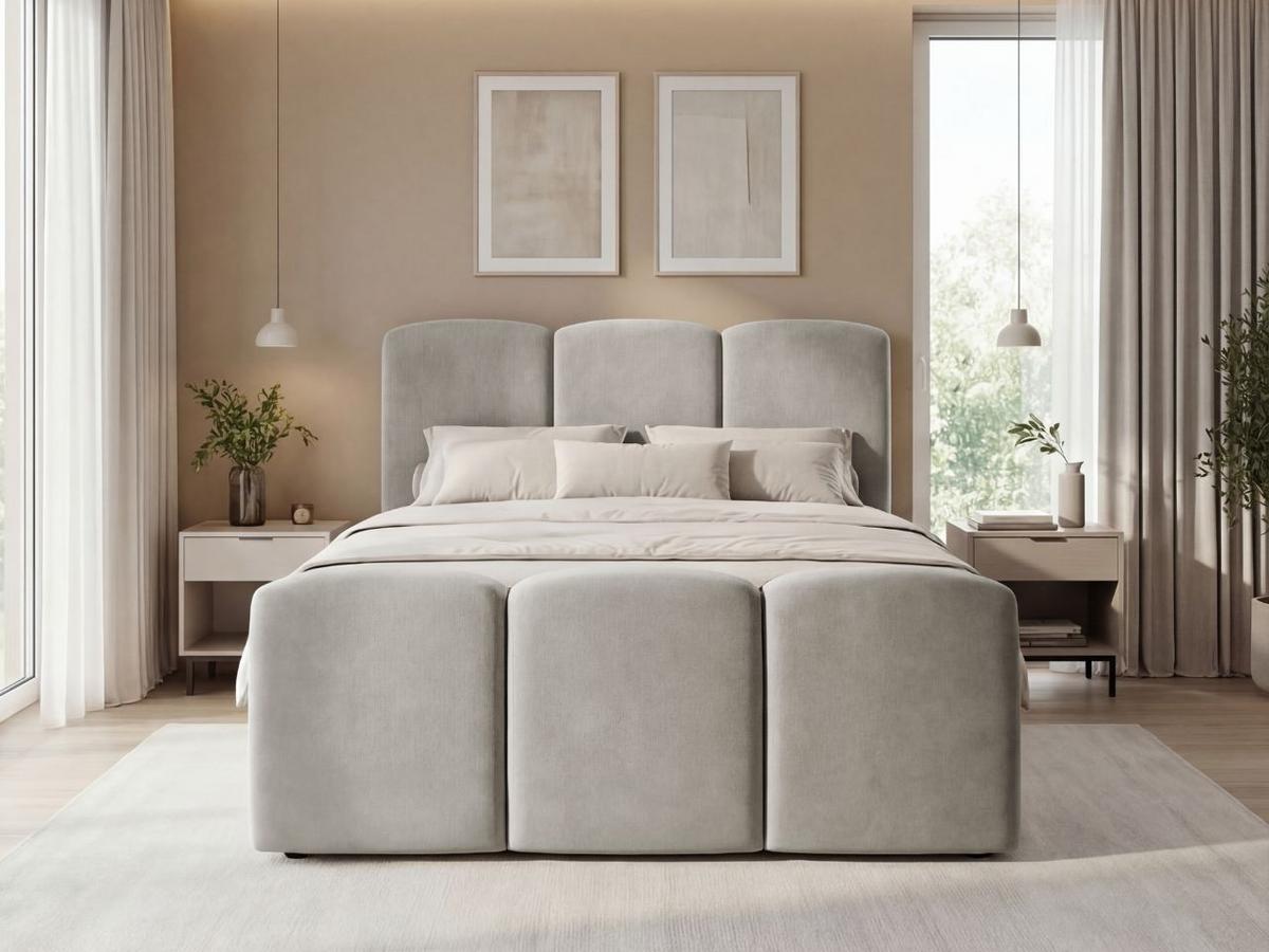 BOXBETT Campi 160x200 Grau - Grau, Holz/Textil (160/200cm) - Graingold