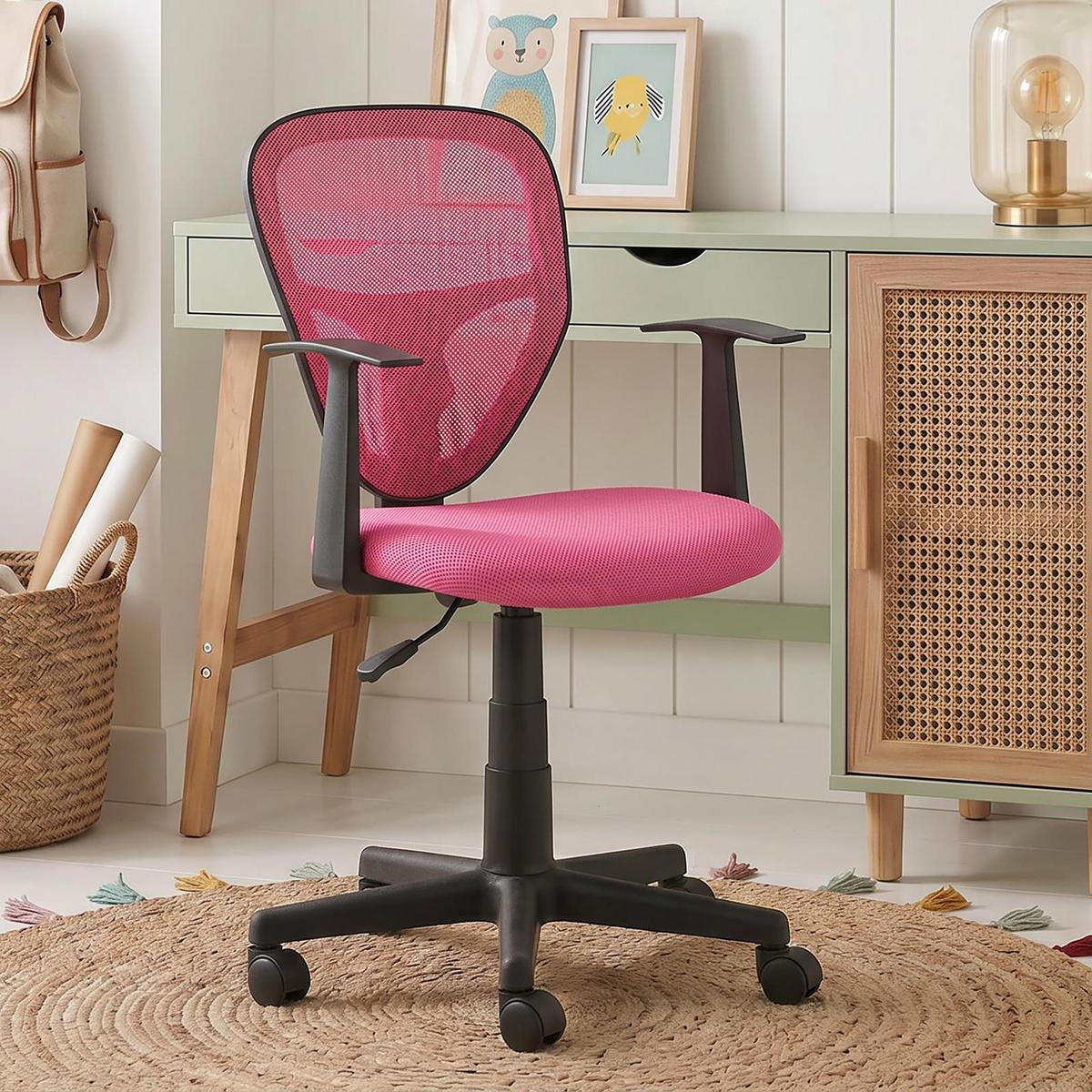 KINDERDREHSTUHL STUDIO - Pink, Textil (53/92/52cm) - IDIMEX
