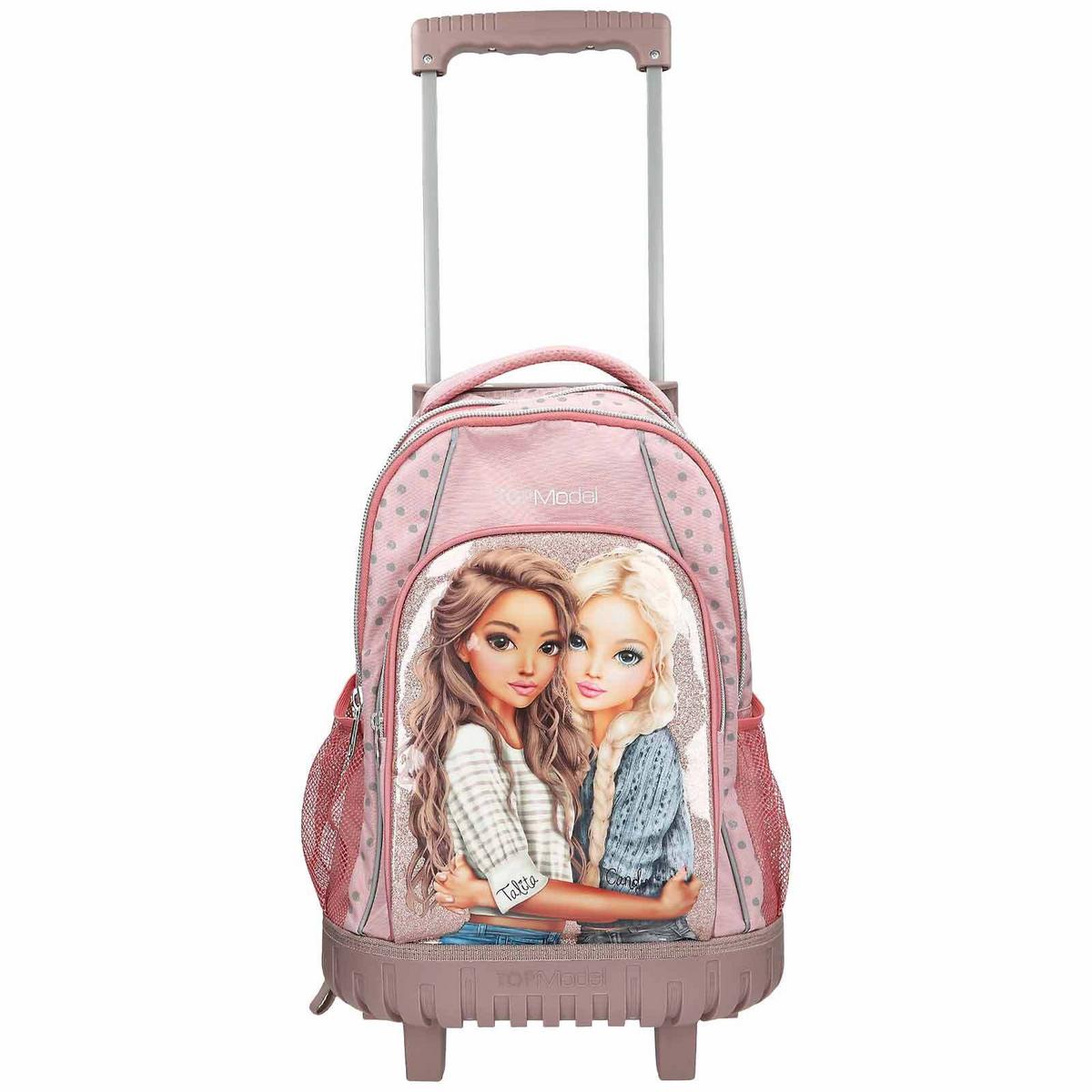SCHULRUCKSACK TROLLEY DOTS TOPModel rosa 23 x 34 x 54 cm - Rosa, Textil (34/23cm) - Depesche Germany