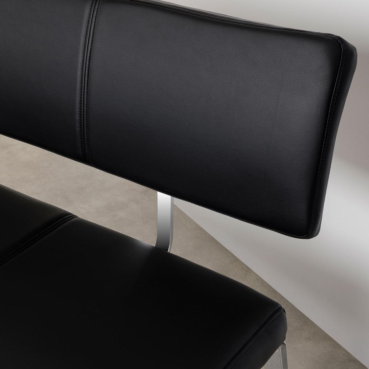 ESSZIMMERBANK VILAS schwarz - Schwarz, Textil (135/87/56cm) - IDIMEX