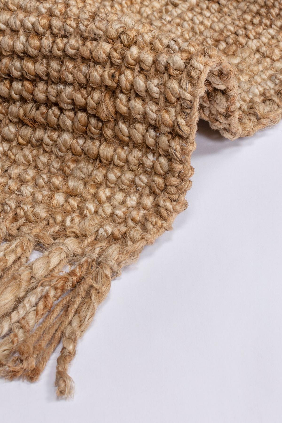 JUTETEPPICH wendbar ERME, einfarbig, Braun, 60 x 230 cm - Braun, Naturmaterialien (60/230cm) - KADIMA DESIGN