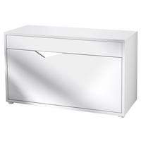 SCHUHSCHRANK Kolmio Weiß matt - Weiß, Holzwerkstoff (85/50/33cm) - Vladon