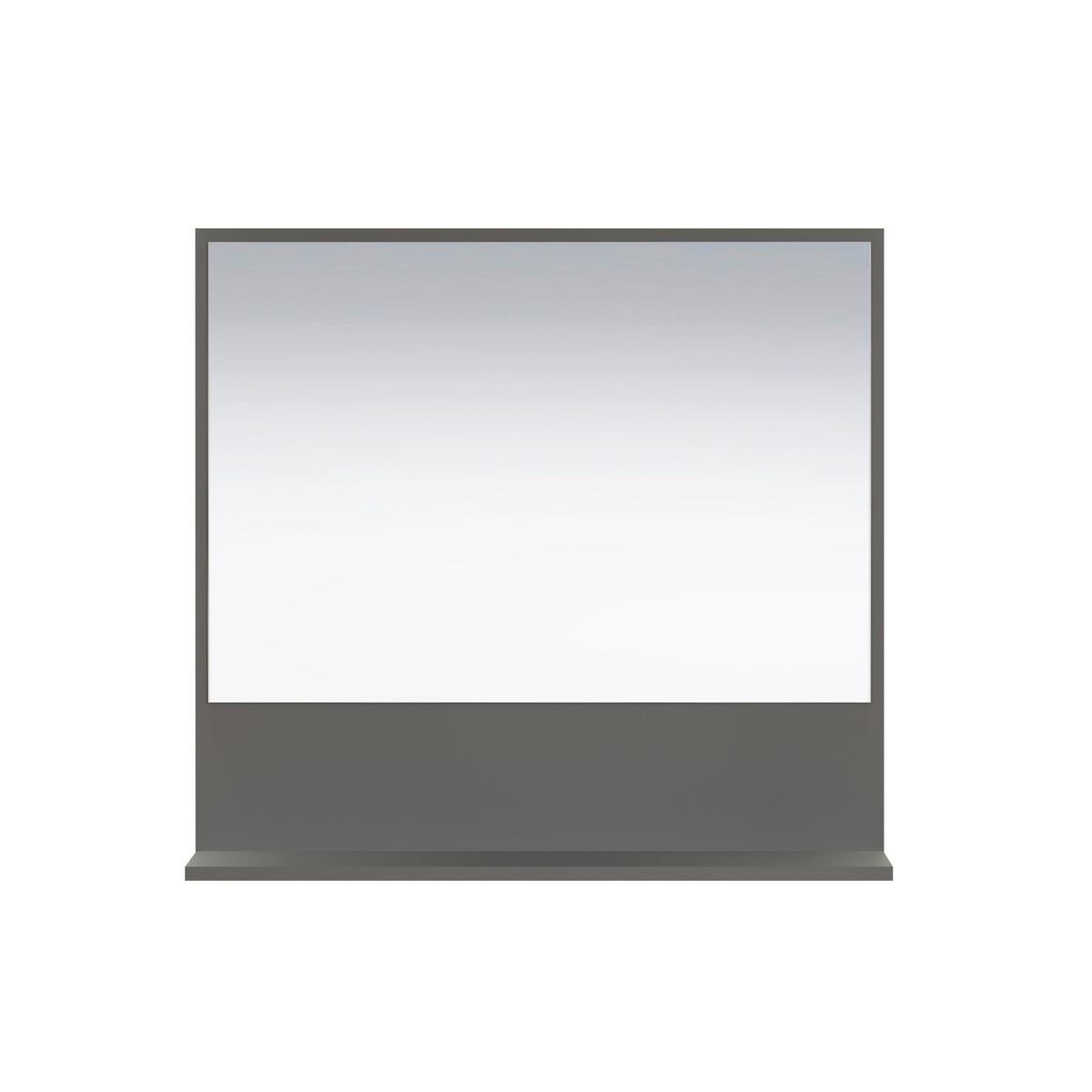 WANDSPIEGEL PureBliss Anthrazit - Anthrazit, Holzwerkstoff (80/74/14cm) - Trendteam