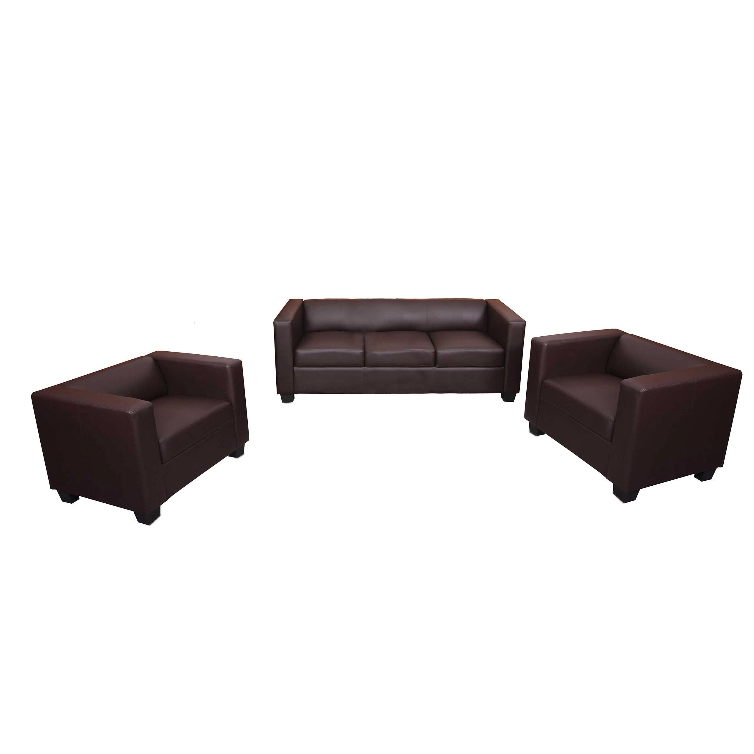 SOFAGARNITUR Dunkelbraun - Dunkelbraun, Textil (450/70/200cm) - MCW