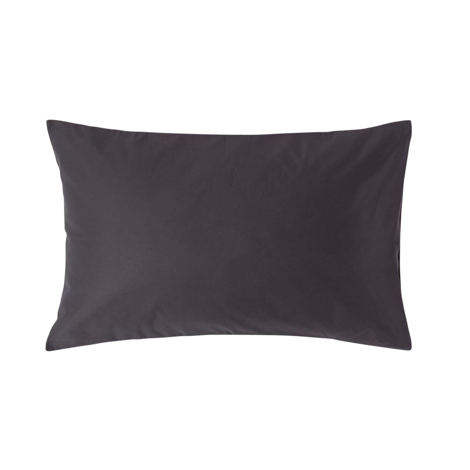 KISSENBEZUG Premium, Ägyptische Baumwolle, Fadendichte 1000 - Anthrazit, Textil (48/74cm) - Homescapes