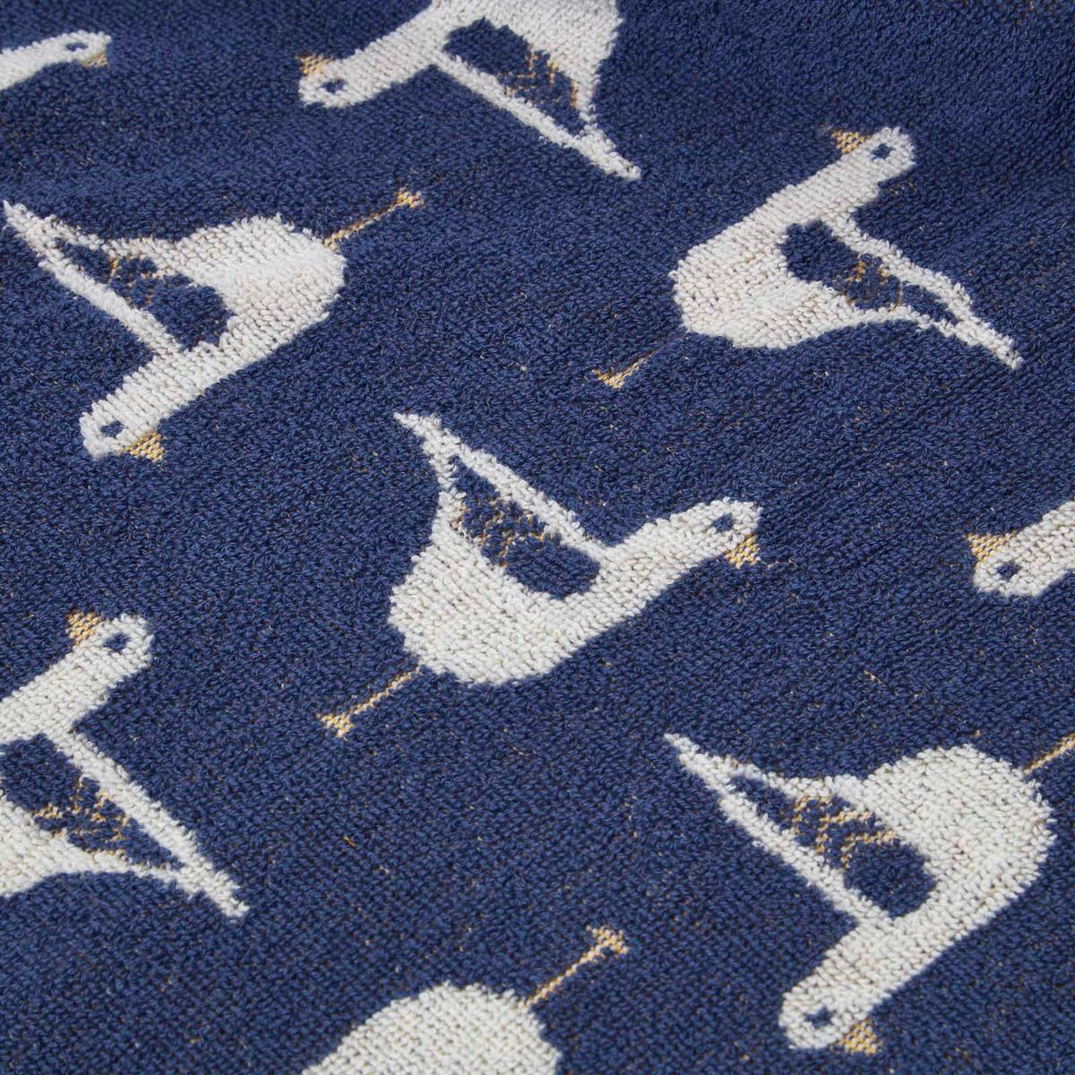 HANDTUCH Möwen blau - Dunkelblau, Textil (50/85cm) - Homescapes