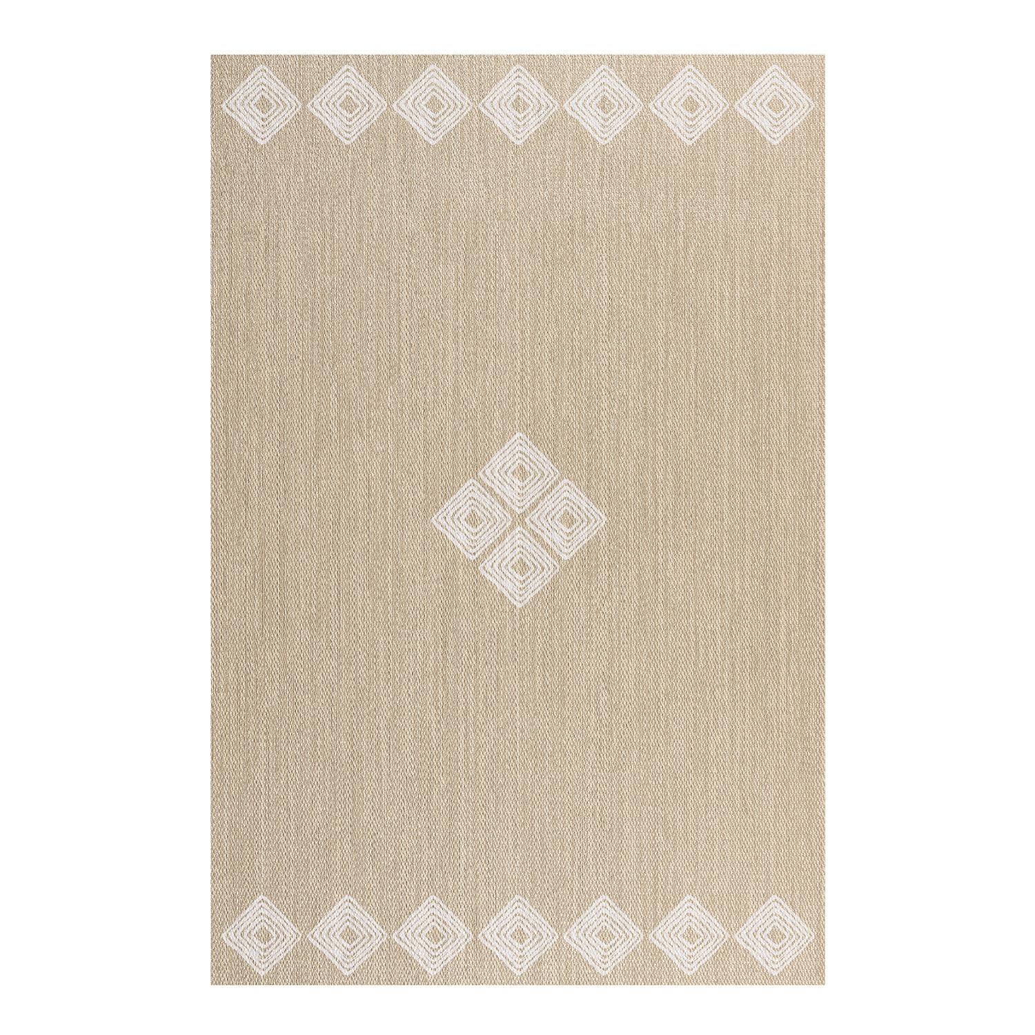 TEPPICH Premium en Vinyle Weiße ethnische 60x200 cm - Weiß, Kunststoff (60/200cm) - STORESDECO
