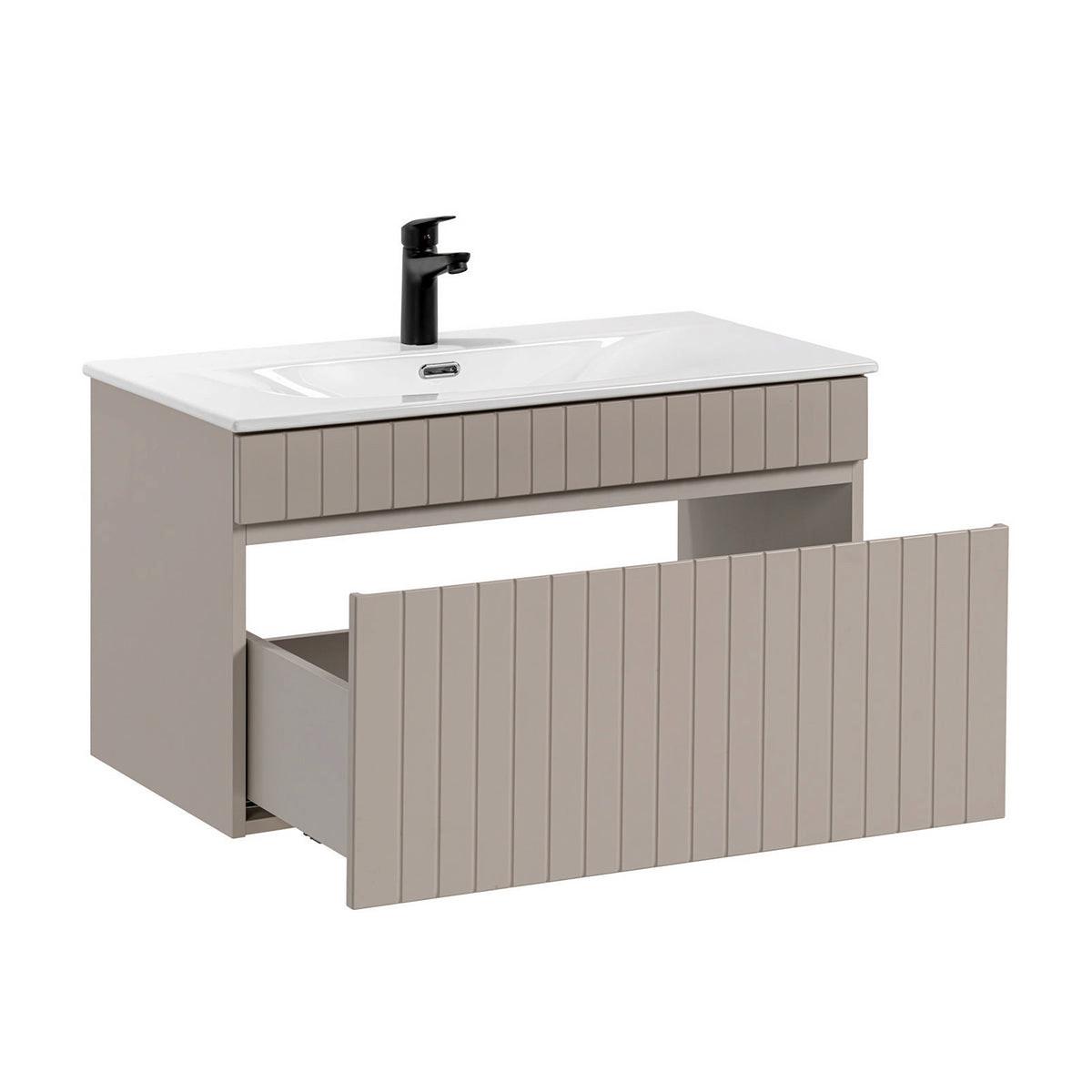 WASCHTISCH 80cm Zelie Kaschmir - Beige, Holzwerkstoff (80/46/46cm) - Petits-meubles