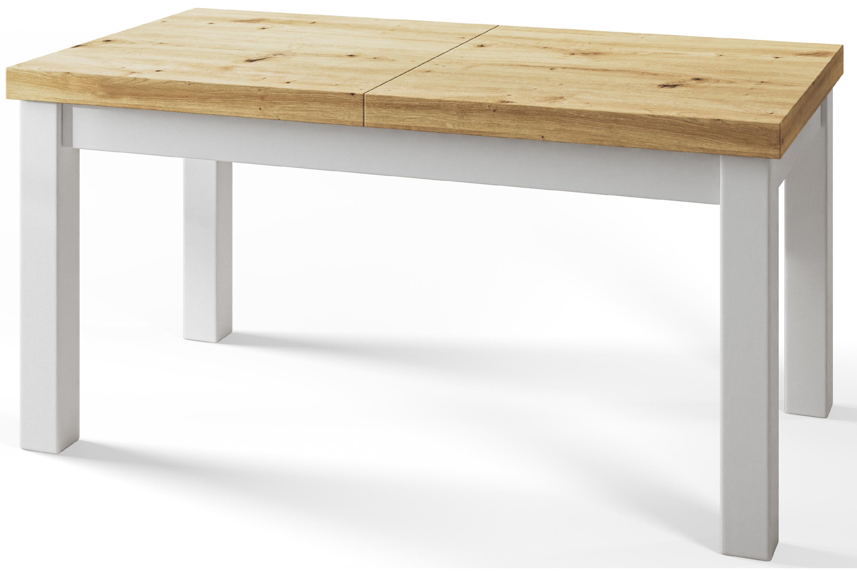 RECHTECKIGER Esstisch Ausziehbar – Moderner Wohnzimmertisch Küchentisch und Esszimmertisch – Tisch mit Holzbeinen, Maßen von 160 – 210 cm – Artisan - Hellbraun/Weiß, Holzwerkstoff (160/90/78cm) - Alpi-Möbel