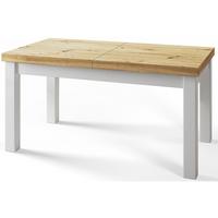 RECHTECKIGER Esstisch Ausziehbar – Moderner Wohnzimmertisch Küchentisch und Esszimmertisch – Tisch mit Holzbeinen, Maßen von 160 – 210 cm – Artisan - Hellbraun/Weiß, Holzwerkstoff (160/90/78cm) - Alpi-Möbel