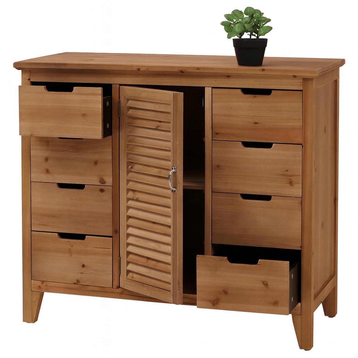 APOTHEKERKOMMODE Braun - Braun, Holz (91/80/40cm) - MCW