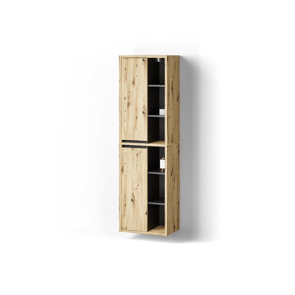 BADSCHRANK Vomano Artisan-Eiche 50 x 170 cm - Eiche Artisan, Holzwerkstoff (50/170/33cm) - Livinity®
