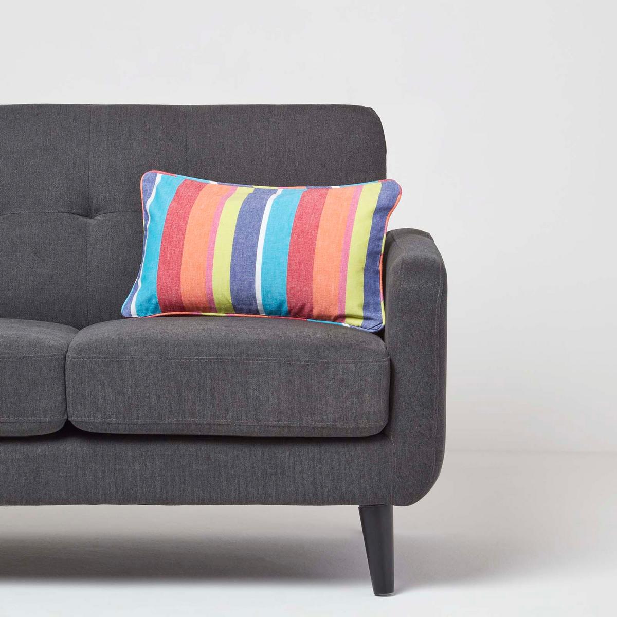 KISSENHÜLLE bunt gestreift 30/50 cm - Multicolor, Textil (30/50cm) - Homescapes