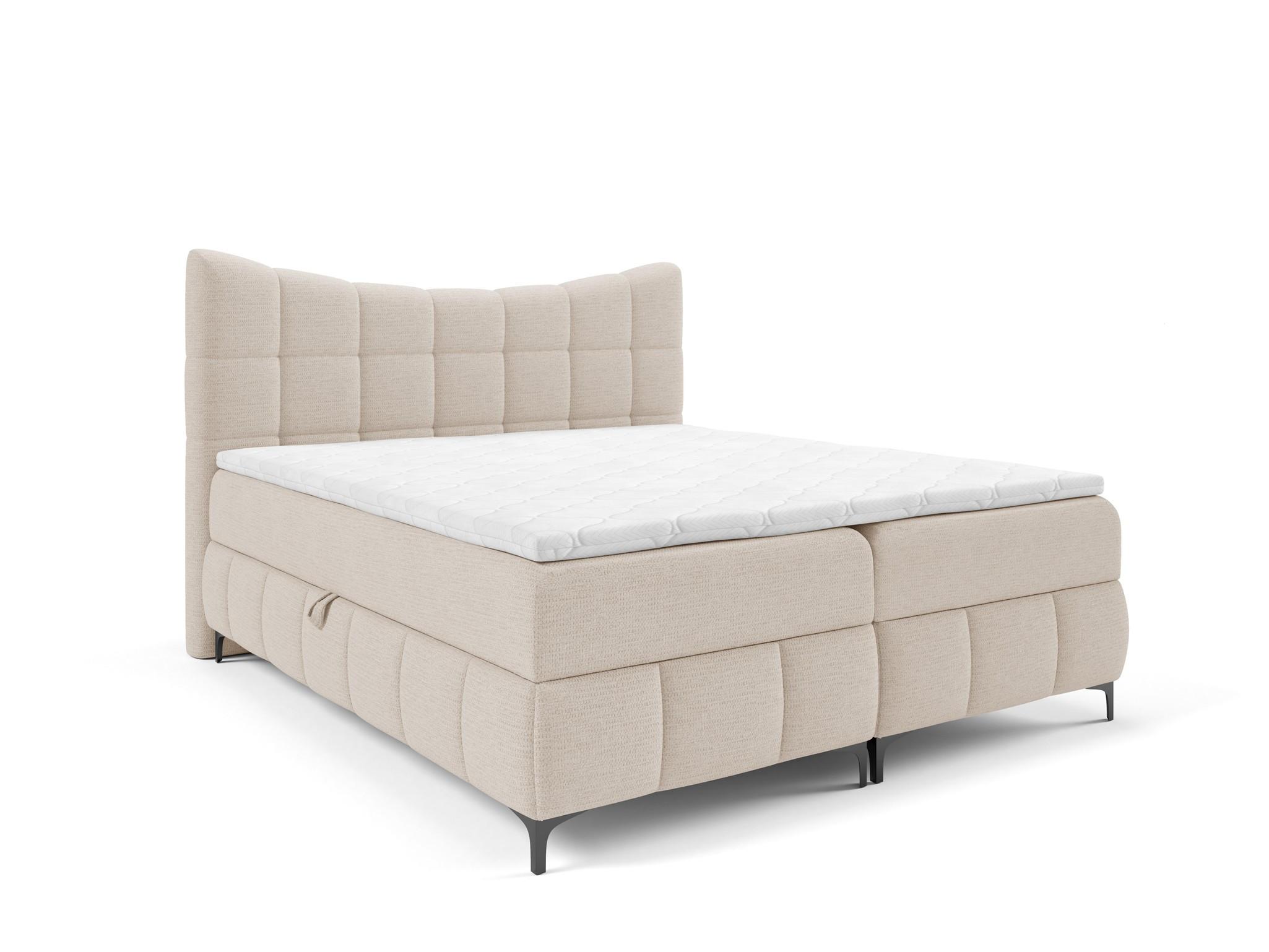 BOXBETT Charles In Aragon - Creme, Holzwerkstoff/Textil (120/200cm) - Fun Möbel