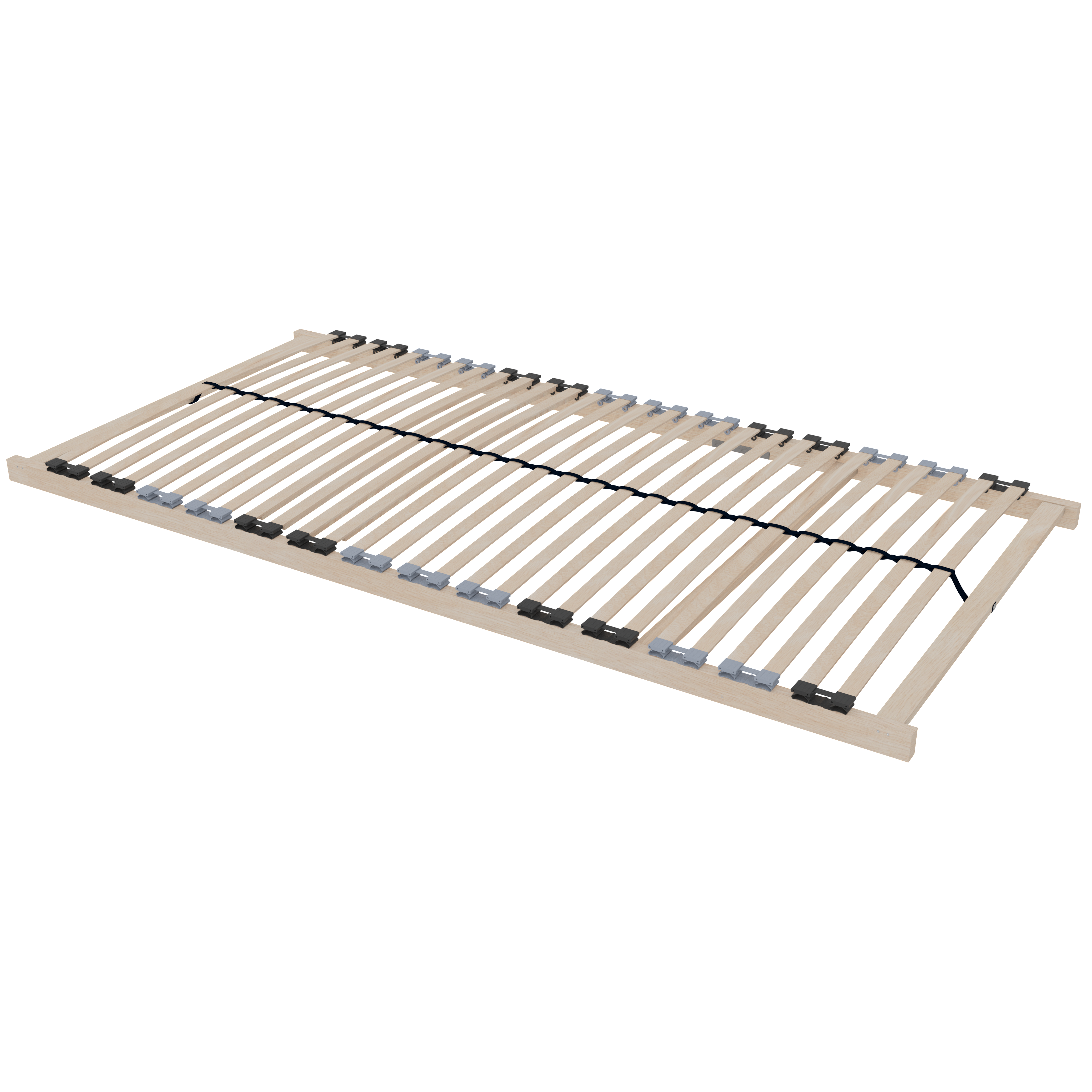 LATTENROST Dreambase 80x200 cm – Ergonomischer 7-Zonen - Eschefarben, Holz (80/200cm) - Schlaftroll