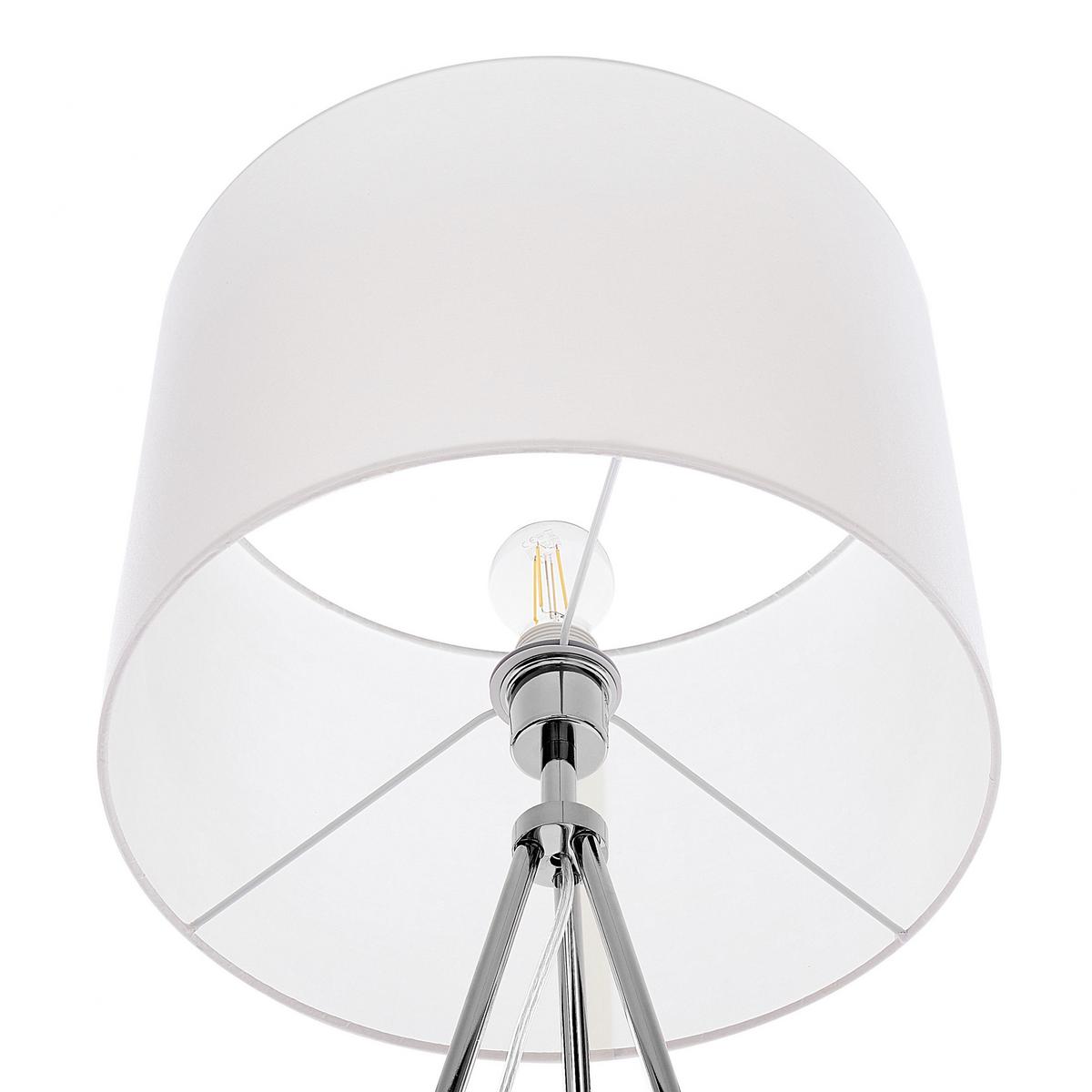 STEHLAMPE Vistula 55/55/148 cm - Weiß, Metall (55/55/148cm) - Beliani
