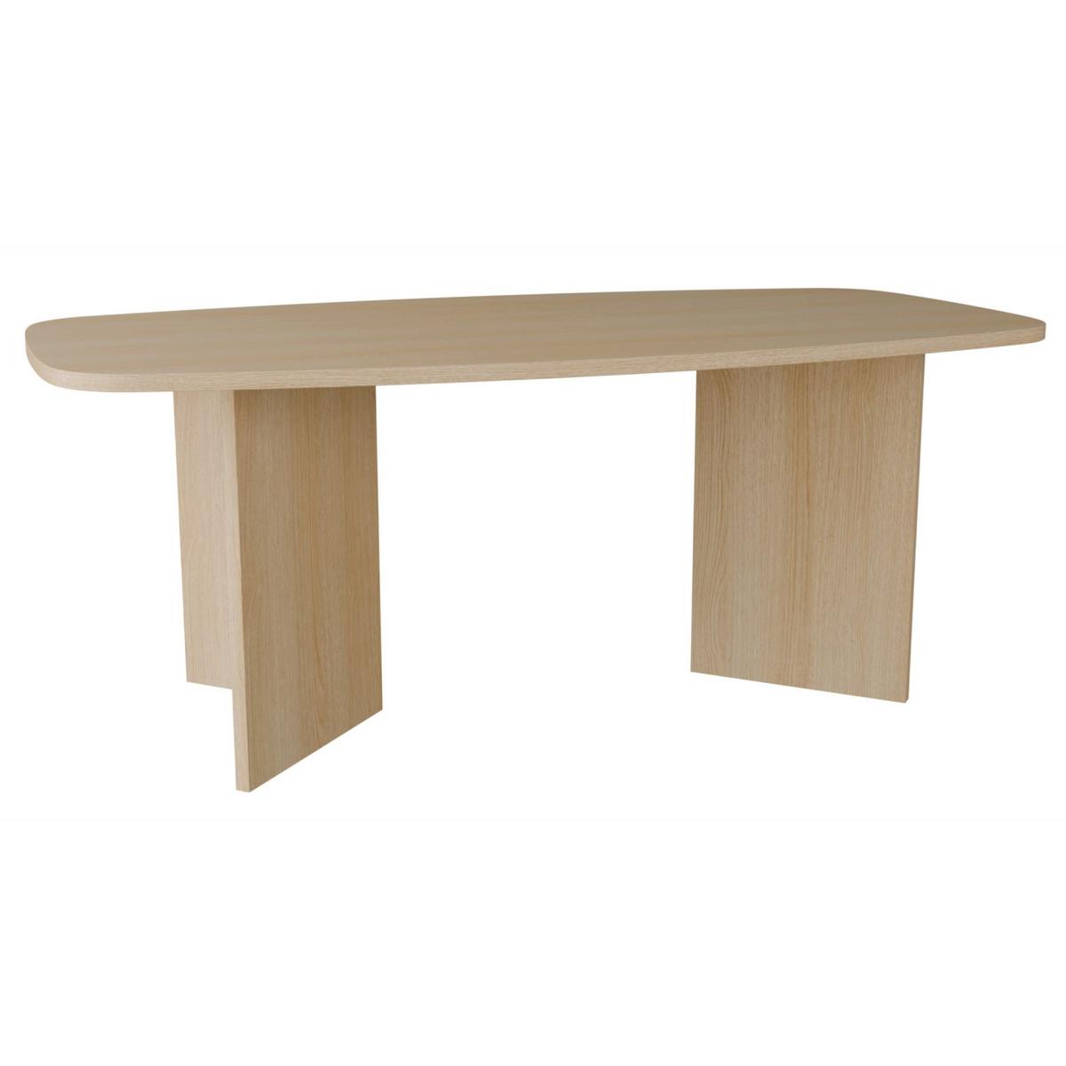 ESSTISCH PIANO Holzoptik Eiche Lindberg 190x100 cm - Beige, Holzwerkstoff (100/190/74.5cm) - Selsey