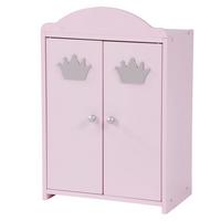 PUPPENSCHRANK Prinzessin Sophie - Rosa, Holzwerkstoff (34.5/51.5/21cm) - Roba