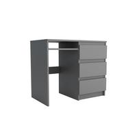 SCHREIBTISCH VALERIO 90x50x76 cm Bürotisch Computertisch, Graphitfarben - Graphitfarben, Holzwerkstoff (50/90/76cm) - MASSENO