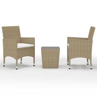 GARTENSET Yalich 3-teilig - Beige, Metall - Nettlife
