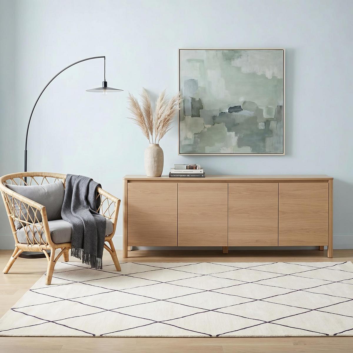 TEPPICH RHOMB - Creme, Textil (200/300cm) - IDIMEX