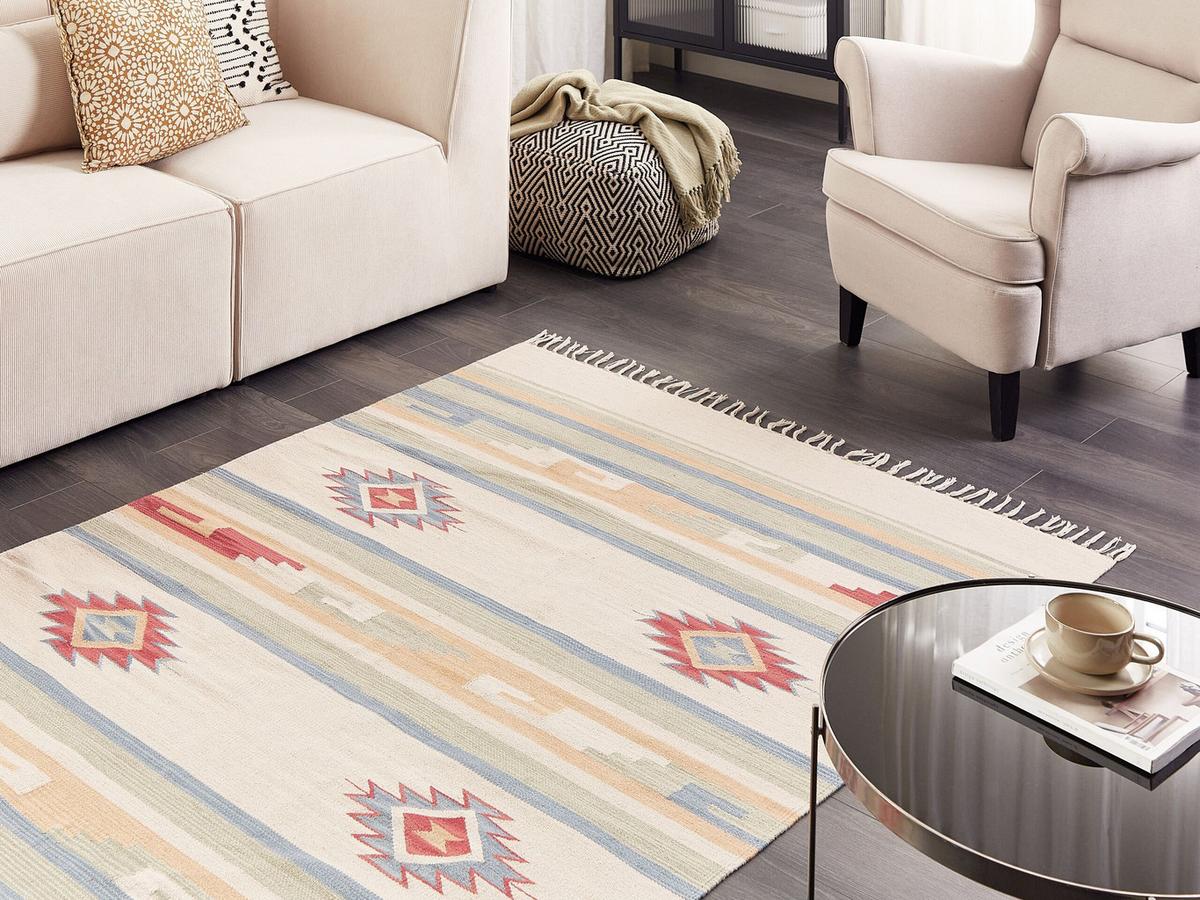 KELIM-TEPPICH Aparan 200/140 cm - Multicolor, Textil (140/200cm) - Beliani
