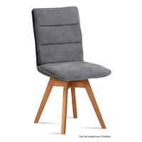 ESSZIMMERSTUHL drehbar (8er-Set) Dorle 47x92x60 Eiche geölt/Grau - Eichefarben/Grau, Kunststoff (60/92/47cm) - 58aufmkessel
