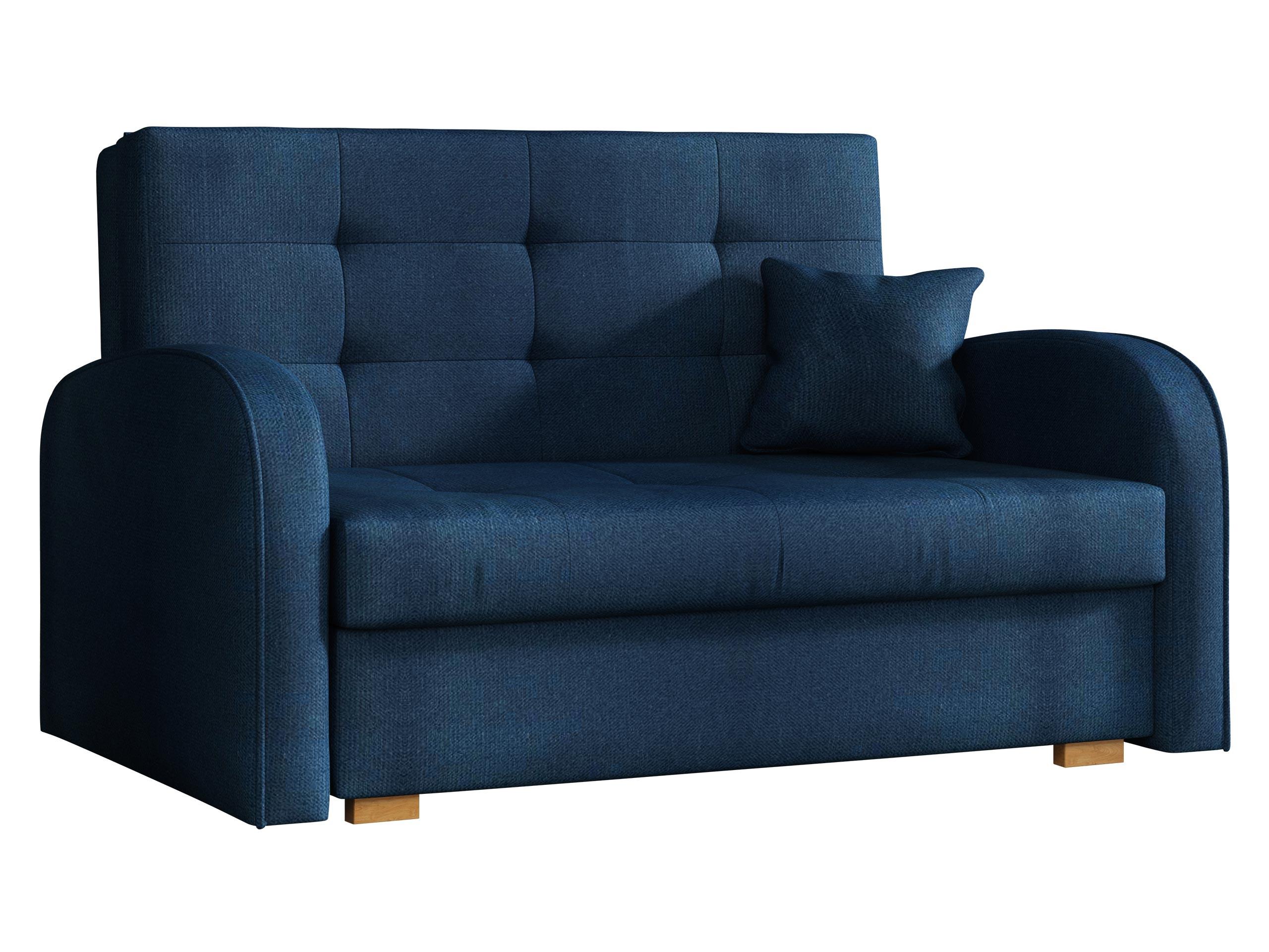 SCHLAFSOFA Viva Gold II - Dunkelblau/Braun, Holz/Textil (133/85/98cm) - MIRJAN24