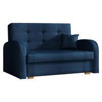 SCHLAFSOFA Viva Gold II - Dunkelblau/Braun, Holz/Textil (133/85/98cm) - MIRJAN24