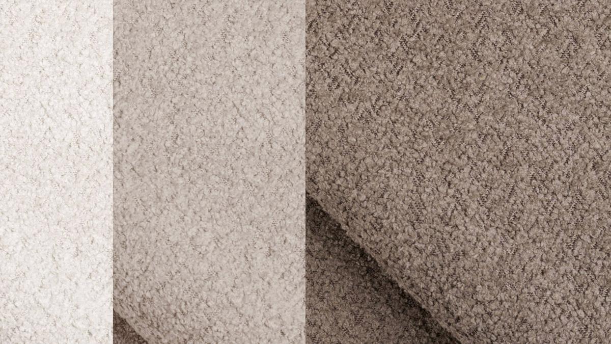 ECKSOFA CALME 5-Sitzer, beige und écru - Beige/Schwarz, Holz/Textil (294/229cm) - Wozimo