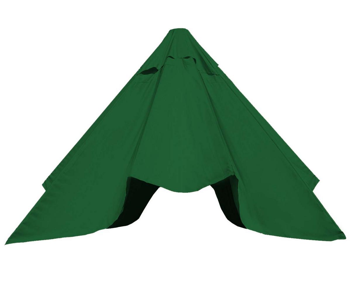 ERSATZ-BEZUG FÜR SONNENSCHIRM Dunkelgrün - Dunkelgrün, Textil (490/490cm) - MCW