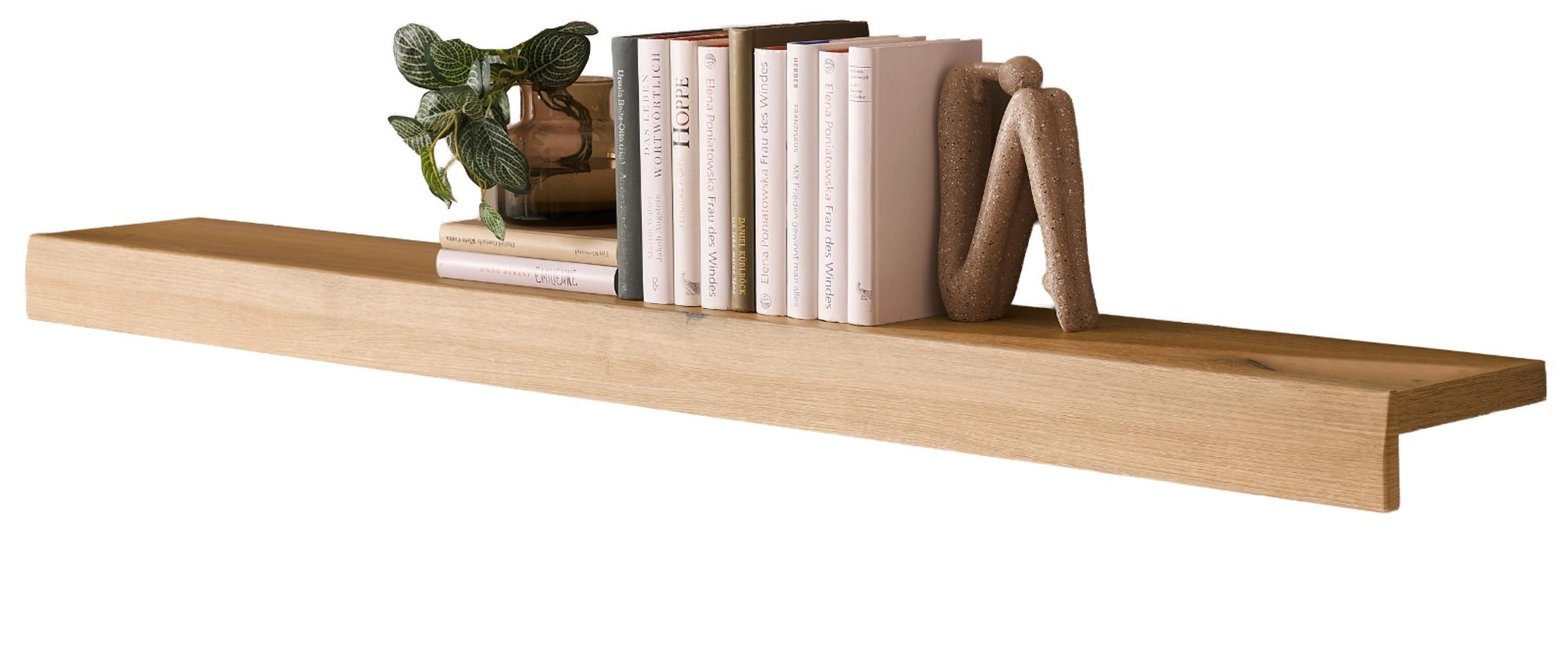 WANDBOARD in Evoke Eiche, Wandregal 150 cm - Kaschmir/Eichefarben, Holzwerkstoff (150/8/20cm) - Furn.Design