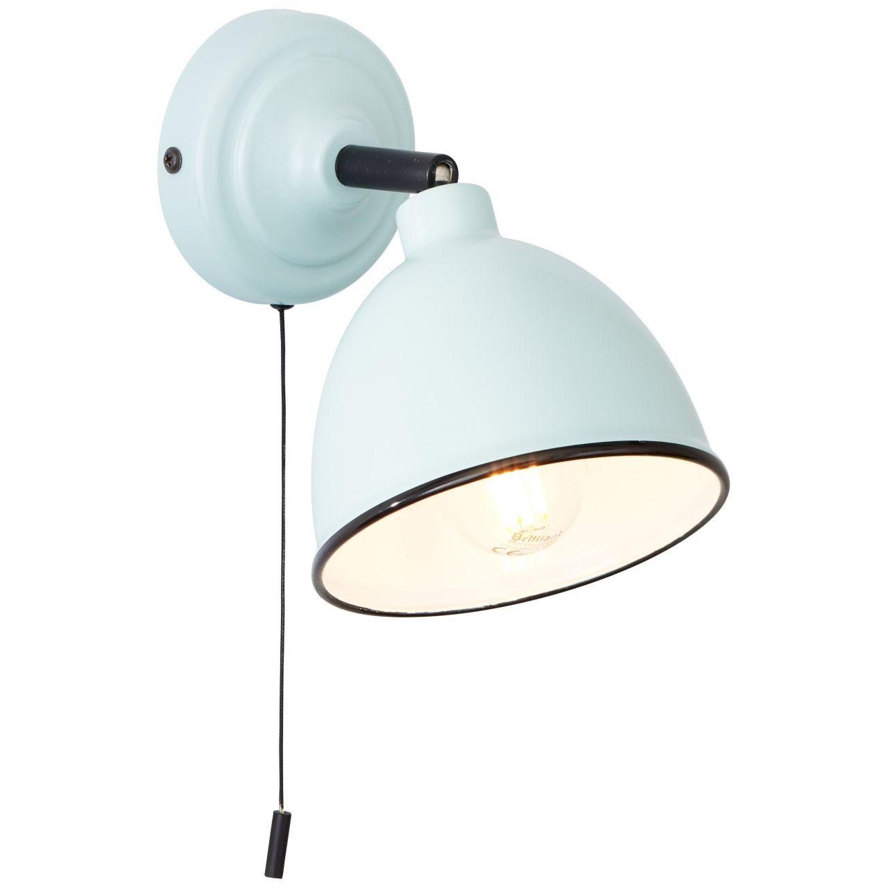 WANDLEUCHTE Telio 97002/40 - Chromfarben/Hellblau, Metall (12.5/12.5/19.5cm) - Brilliant