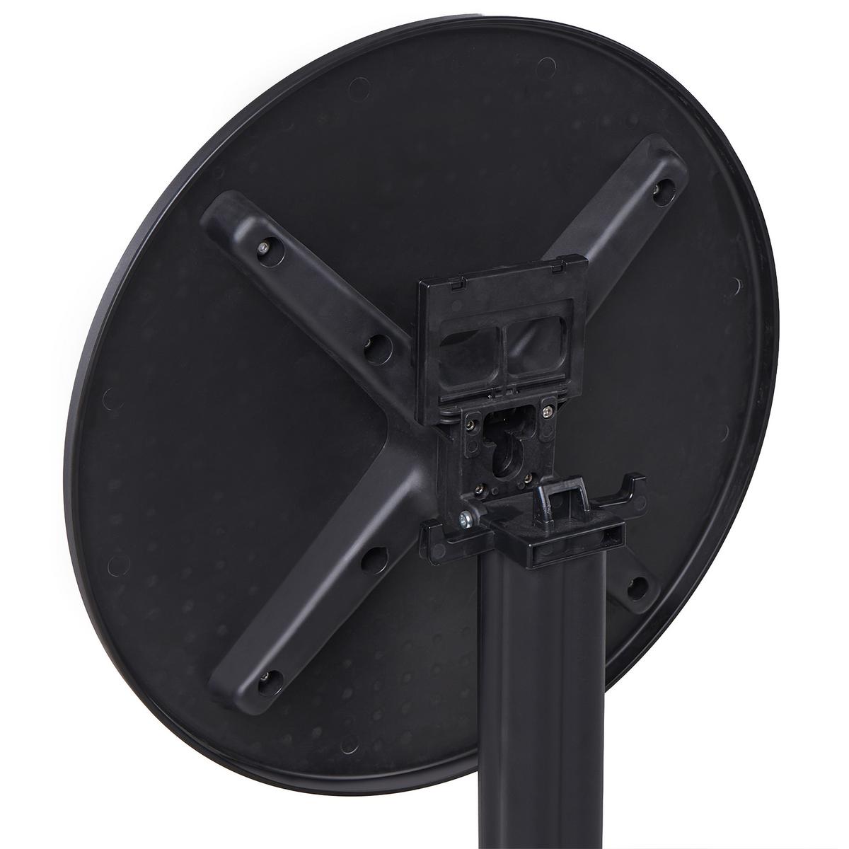 GARTEN-BARTISCH 60/60 cm Schwarz Legrena - Schwarz, Kunststoff (60/60/111cm) - Beliani