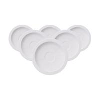 ESPRESSSOUNTERTASSEN White Pearl weiß ø 13 cm 6er Set - Weiß, Keramik (13cm) - Villeroy & Boch