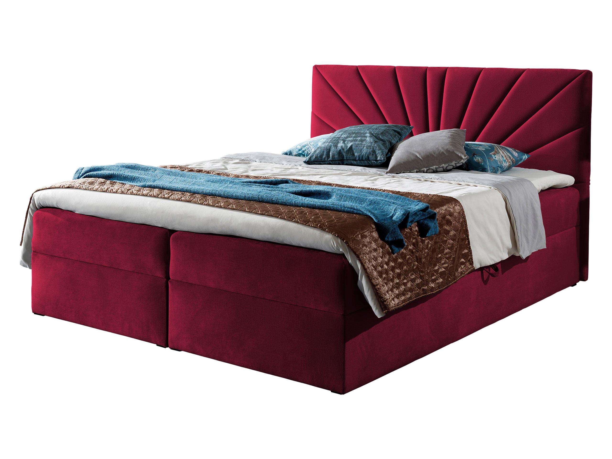BOXBETT Top 4 - H3 - Rot, Holz (160/200cm) - MIRJAN24