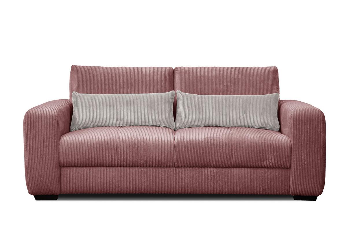 SOFA OLI 3-Sitzer, altrosa - Altrosa, Holz/Textil (208/91/108cm) - Wozimo