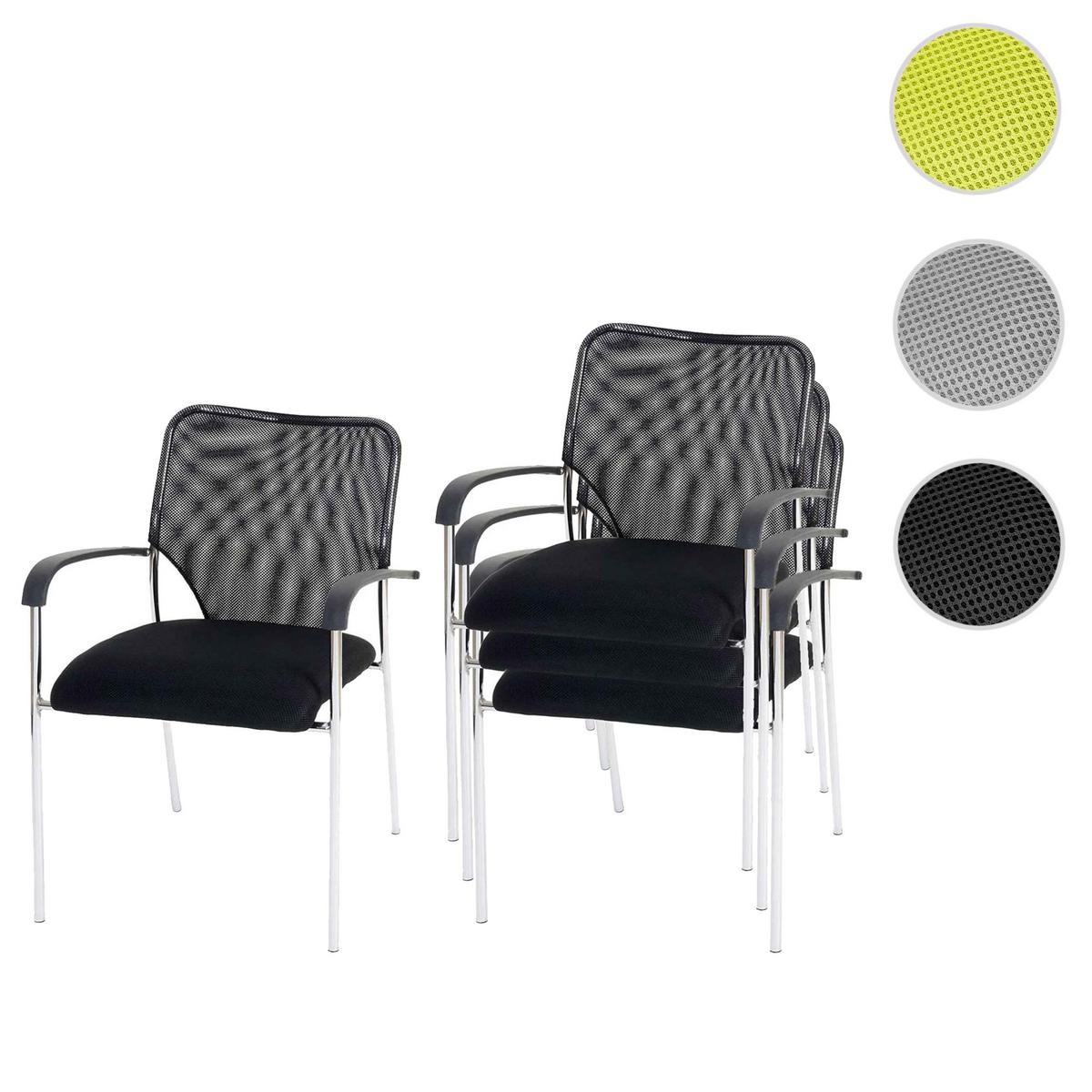 BESUCHERSTUHL Schwarz - Schwarz, Textil (55/83/60cm) - MCW