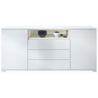 SIDEBOARD Skadu Creme Hochglanz - Creme, Holzwerkstoff (166.5/75.5/35cm) - Vladon