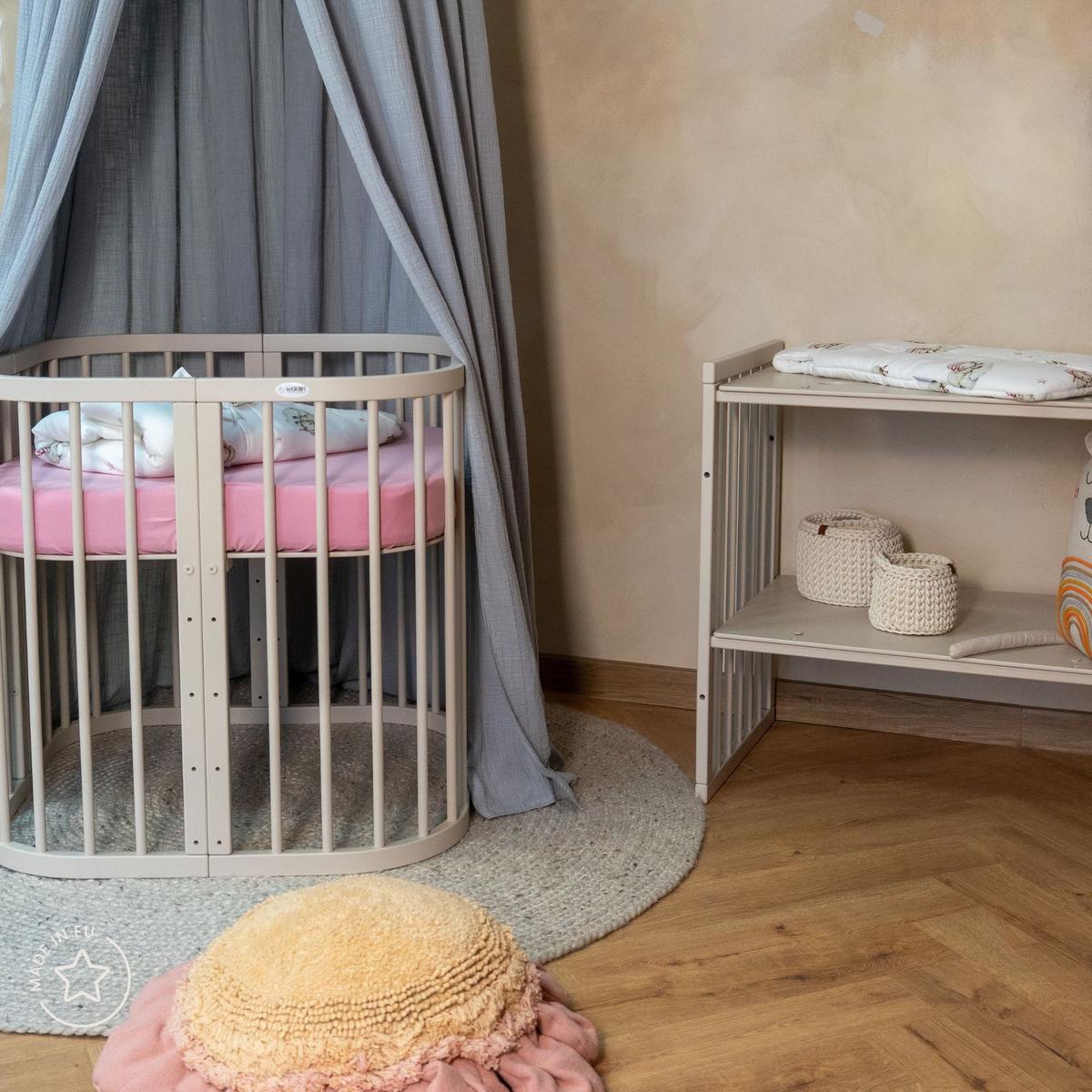 BABY Kokosmatratze 7in1 - Weiß, Naturmaterialien/Textil (73/73cm) - waldin