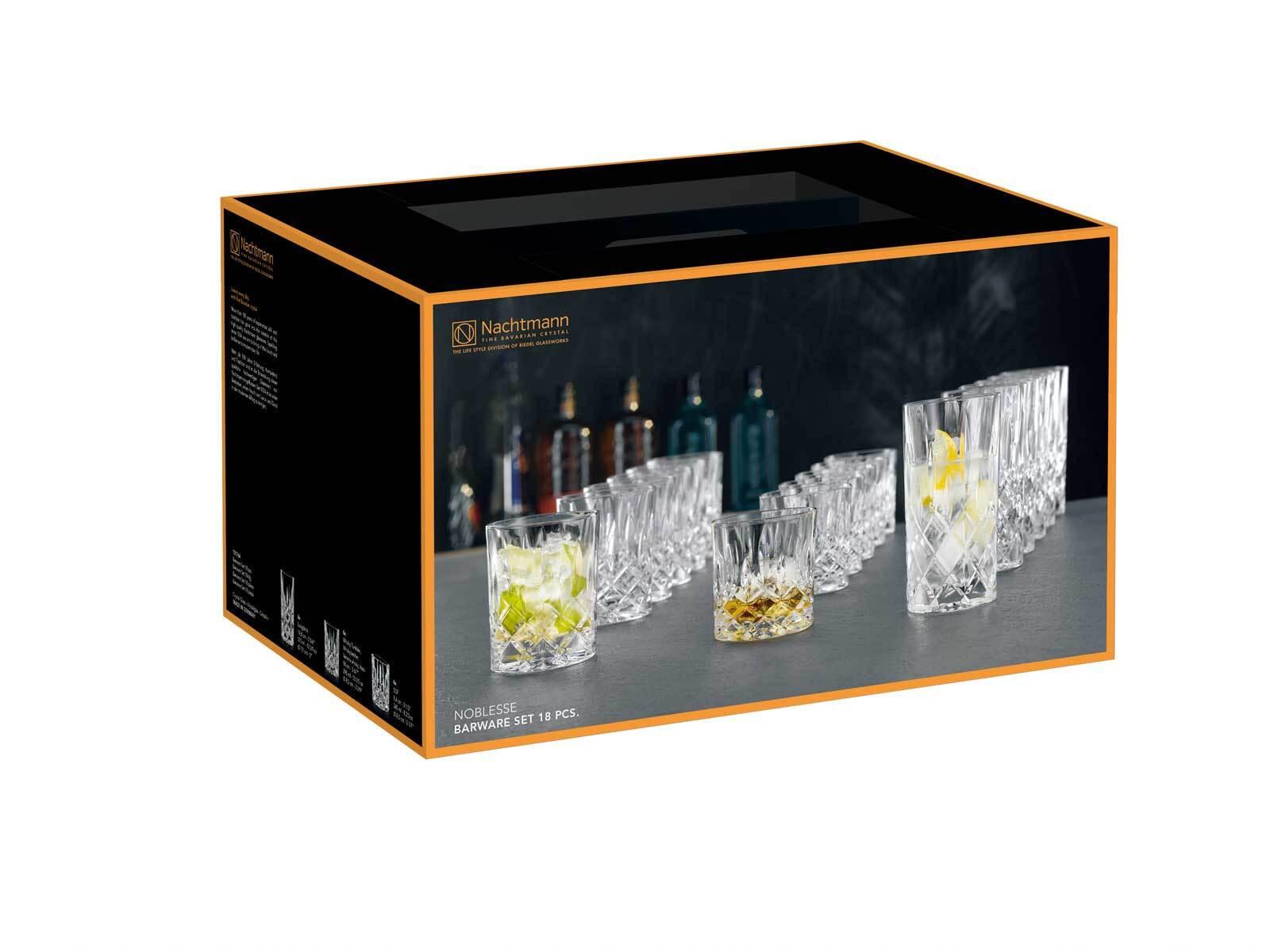 BARGLÄSER Noblesse transparent 18-tlg. - Transparent, Glas - Nachtmann