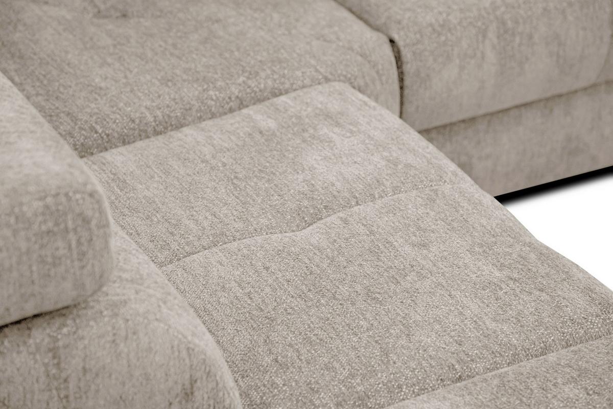 ECKSOFA CALVERA 5-Sitzer, ecru - Ecru, Holzwerkstoff/Textil (239/298cm) - Wozimo