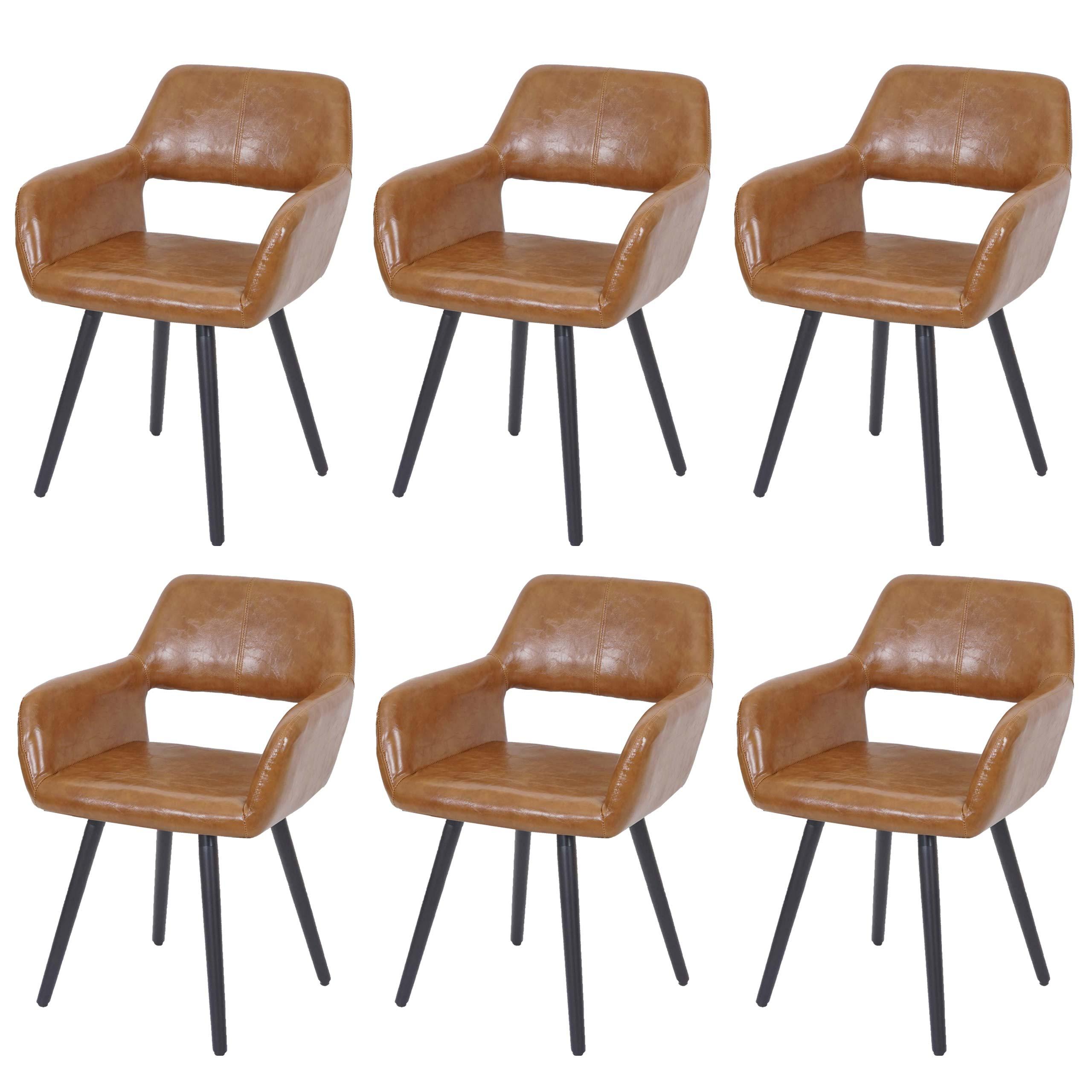 ESSZIMMERSTUHL Braun 6er-Set - Braun, Textil (56/78/57cm) - MCW