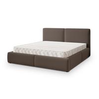 POLSTERBETT FELURO 160x200 cm mit Bettkästen - Braun - Braun, Holz (160/200cm) - MASSENO