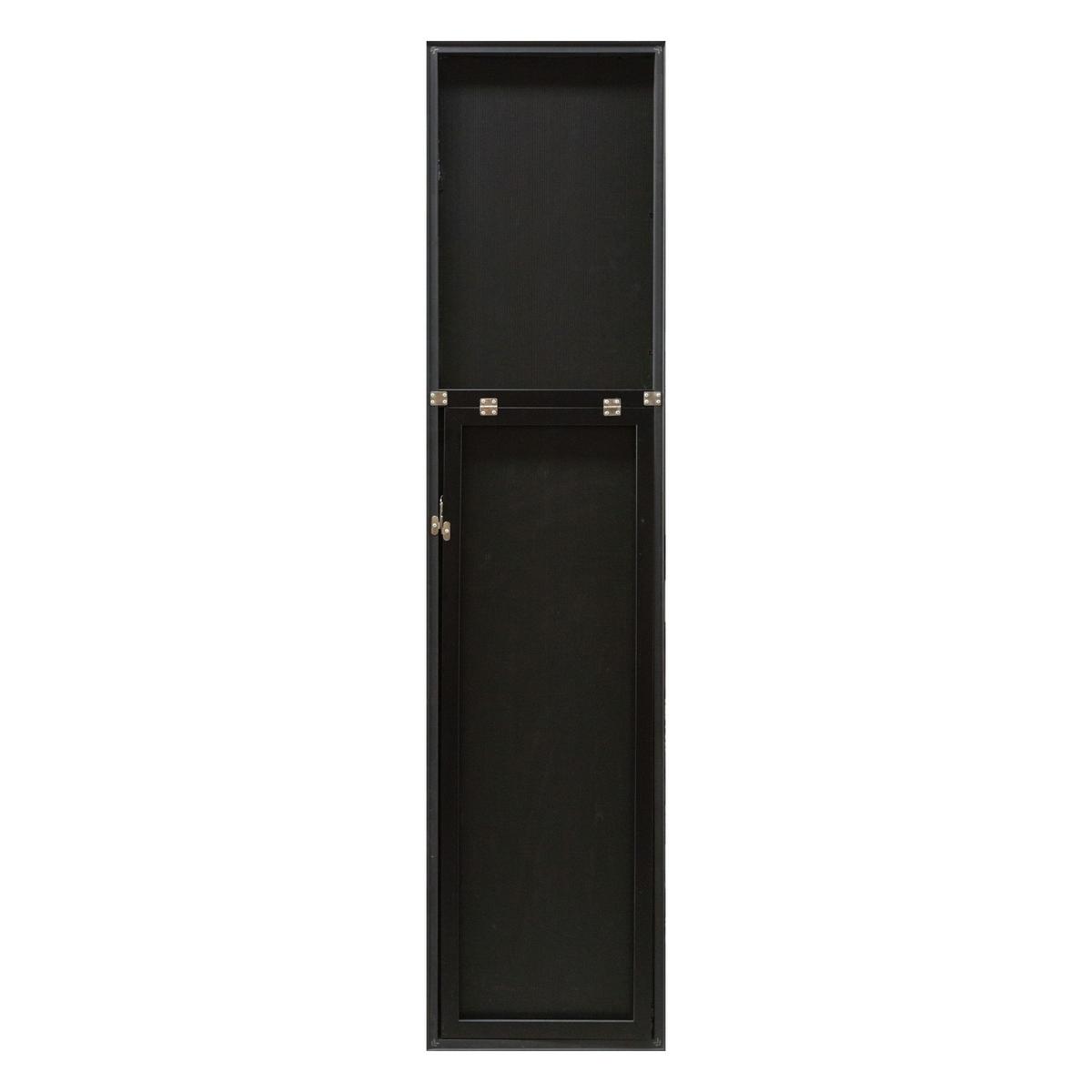 STANDSPIEGEL Barletta - Schwarz, Glas/Kunststoff (35/150.6/150cm) - [en.casa]
