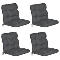 HOCHLEHNERAUFLAGE Flair HL 120/50/8cm Graphitgrau (8tlg) - Graphitfarben, Textil (50/8/120cm) - Beautissu 