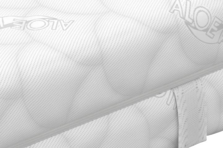 Komfortschaummatratze atmungsaktiver Doppeltuchbezug Ober- und Unterseite versteppt abnehmbar und waschbar optimale Belüftung Tragegriffe